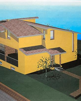 Casa in costruzione su terreno