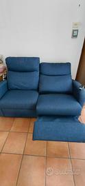 divano 2 posti con relax elettrico 