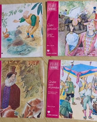 Collezionismo, 4 vinili di “Fiabe Sonore” anni’70