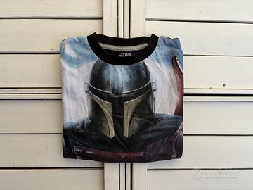 Tshirt Bambino 7-8 anni 128cm Star Wars The Mandal