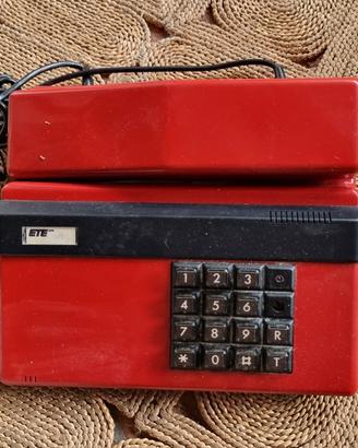 Telefono fisso Ete rosso