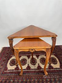 Tavolini angolari Luigi XV vintage in legno