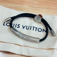 Bracciale regolabile in ottone da uomo nero