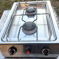 Piano cottura usato a gas  2 fuochi