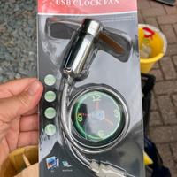 Usb clock fan