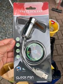 Usb clock fan