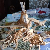 lotto 6 modelli in legno 3D