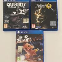 Lotto Fallout, Cod, Hello Neigh. PlayStation 4 PS4