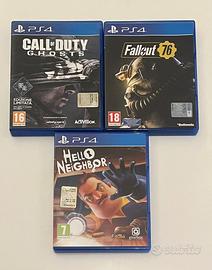 Lotto Fallout, Cod, Hello Neigh. PlayStation 4 PS4