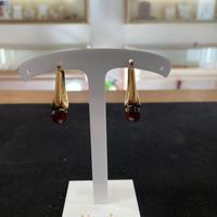 Orecchini pendenti goccia lunga oro - Acciaio Inox