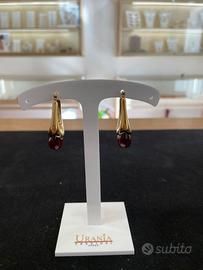 Orecchini pendenti goccia lunga oro - Acciaio Inox