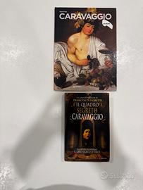 Set di tre Libri dedicati a Caravaggio