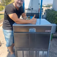 Fabbricatore ghiaccio a cubetto cavo icematic 75kg