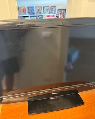 TV Sharp Aquos 32” + decoder DVB-T2 – funzionante