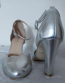 Scarpe décolleté argento