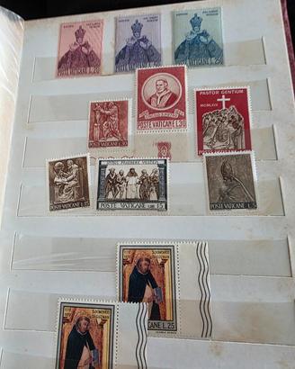 francobolli  Vaticano e san Marino 