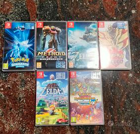 Giochi Nintendo Switch con custodia originale