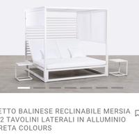 Set gazebo + lettino sdraio matrimoniale 