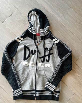 Maglione con cerniera e cappuccio tg s