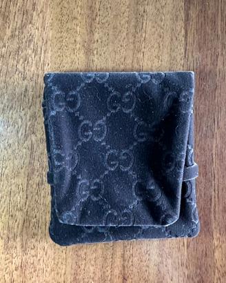 Pochette porta gioielli GUCCI in Velluto marrone