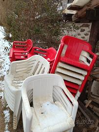 sedie in plastica da giardino 