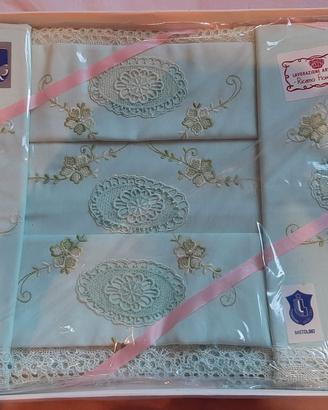 Corredo/ completo epoca letto matrimoniale ricamat