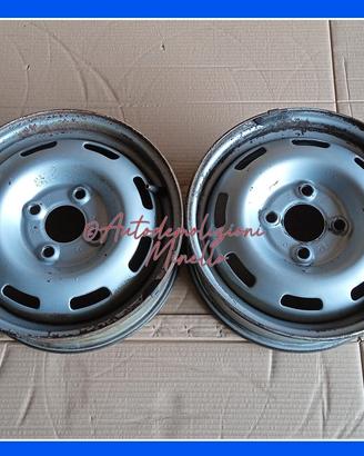Coppia cerchi in ferro RENAULT Super 5 84-96