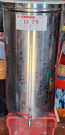 Giara per olio in acciaio.