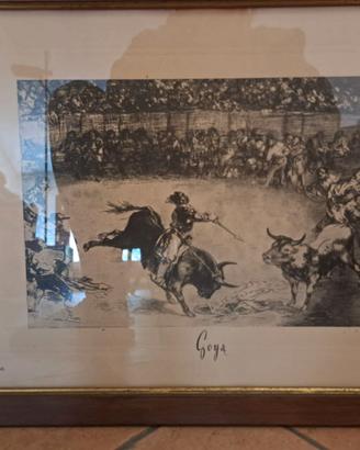 Lotto 4 Quadri "Los Toros de Burdeos"