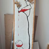 Juta dipinta a mano da appendere