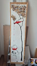 Juta dipinta a mano da appendere