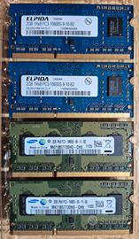 ram per imac e macbook 4 banchi da 2gb