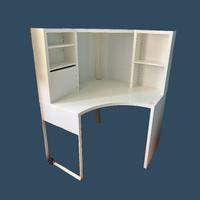 scrivania ad angolo bianca