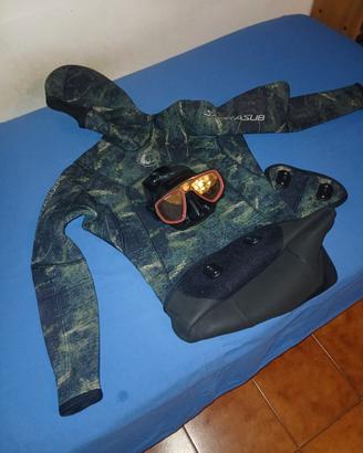 giacca muta sub sporasub + maschera seac