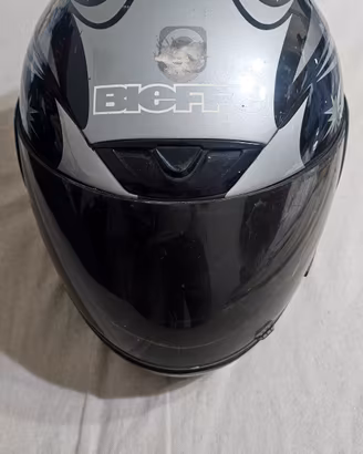 Bieffe Casco integrale Moto Scooter Grigio Nero 