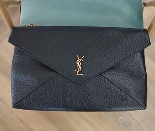 Borsa pochette Ysl nera con catena 