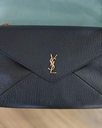 Borsa pochette Ysl nera con catena 