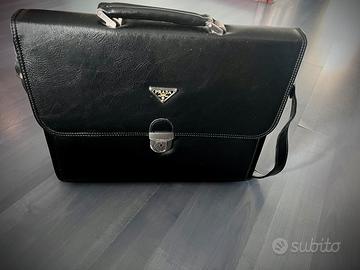 Borsa ufficio cartella 24 ore vera pelle Prada