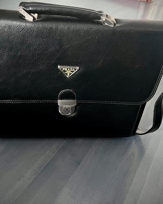 Borsa ufficio cartella 24 ore vera pelle Prada