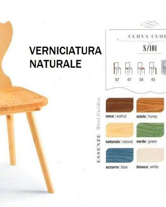 Sedia in pino in stile tirolese