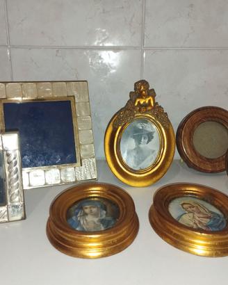 Lotto 7 Cornici Vintage da tavolo e parete