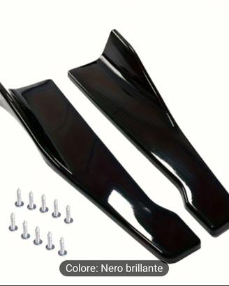 spoiler dx e sx universali in Abs nero lucido