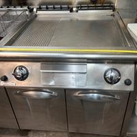 Fry top + friggitrice a gas