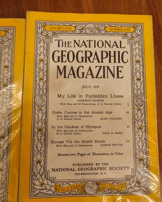 Riviste "The national geographic" 