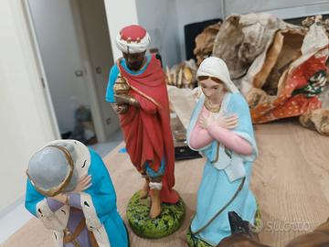Antico presepe napoletano  in terracotta