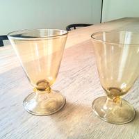 Bicchieri murano antichi ambra