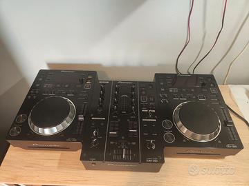 Set completo cdj 350 piooner,mixer,case