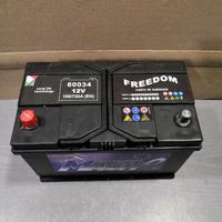 Batteria positivo sinistra da 100 ah auto camion