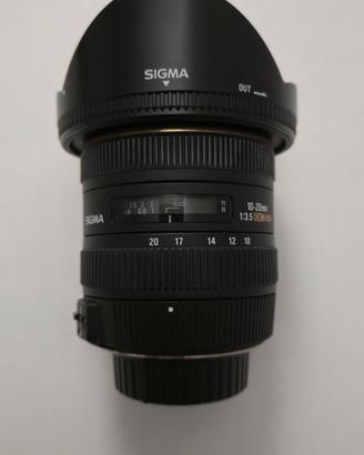 Sigma 10-20 F/3.5 EX DC per Nikon 