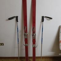 sci ROSSIGNOL e racchette neve anni 70 